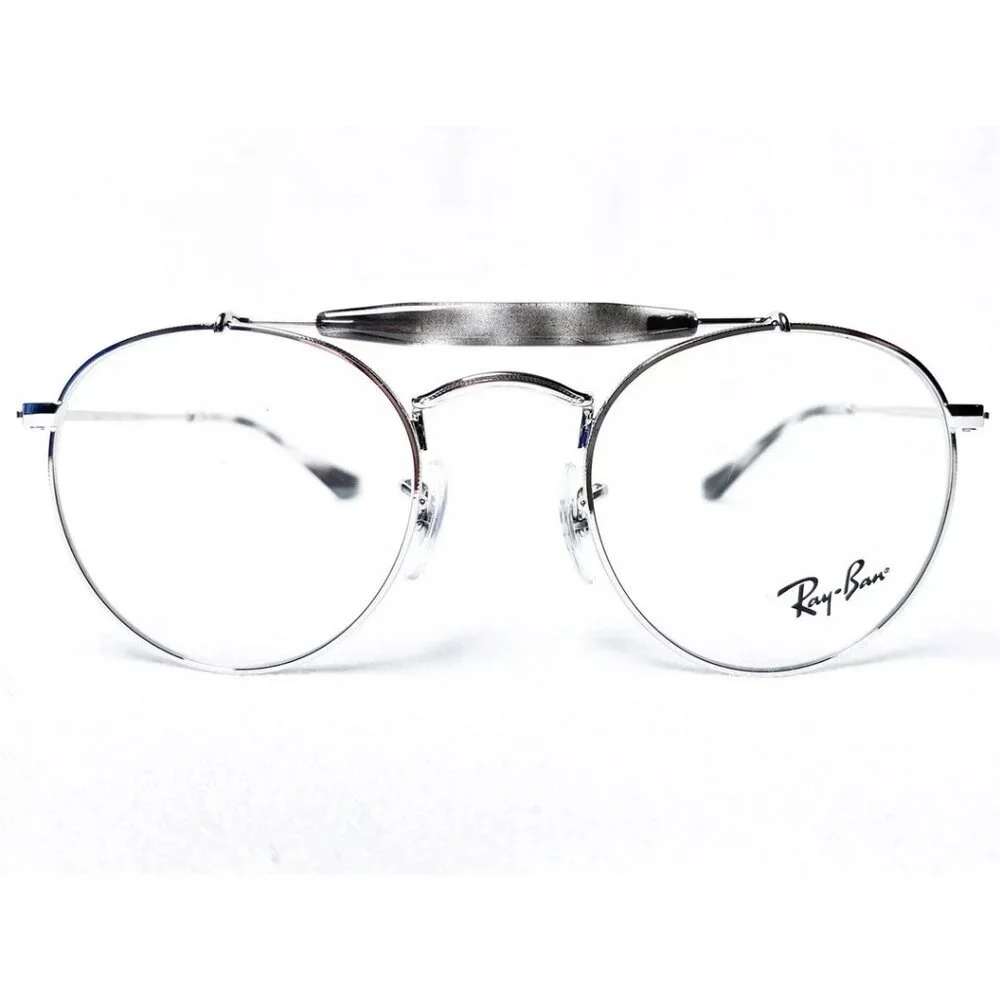 RAYBAN Unisex Eyeglasses RX3747V-2501 Silver 47-21-140